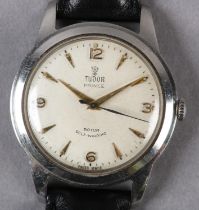 A TUDOR GENTLEMAN'S PRINCE AUTOMATIC WRISTWATCH, c1973, ref 1431 in stainless steel case no