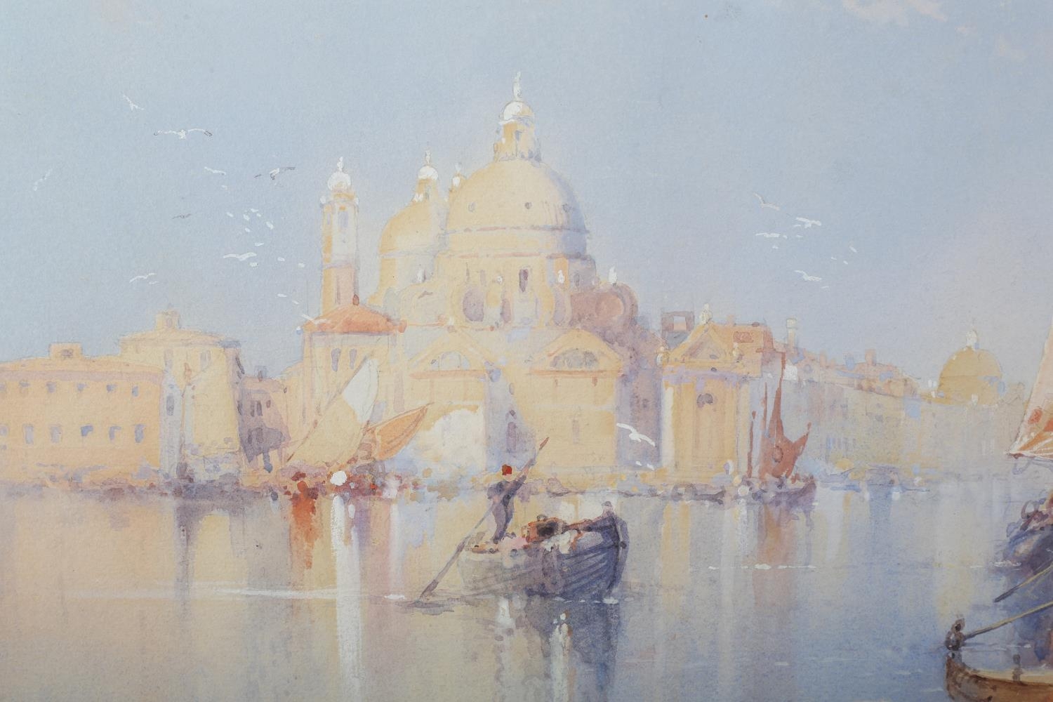 WILLIAM KNOX (1862-1925) Santa Maria della Salute and shipping in the Bacino di San Marco, Venice, - Image 4 of 5