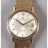 AN OMEGA GENTLEMAN'S SEAMASTER AUTOMATIC DATE WRISTWATCH c1965 in 9ct gold case no 165/6-5003
