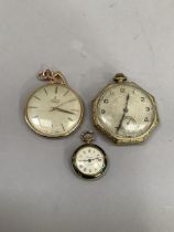 A Lanco dress pocket watch c1965 in open faced rolled gold case, 17 jewelled lever 1020 movement,