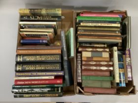 A quantity of reference books on antiques, maps etc