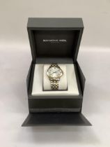A Raymond Weil date wristwatch ref 5591 c.2016, bi-metal case no. V477806 with quartz movement,