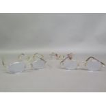 Four pairs of spectacles, some custom made by the client’s optician, Akkerman Rotterdam, Holland: an