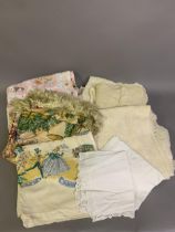 Quantity of 20th century costume accessories and textiles from one household: a 1940’s brown Cordé