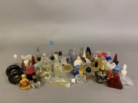 20th perfume minis and carded samples: a selection of miniature perfume bottles from the