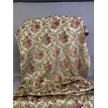 Good Upholstery fabric in voided velvet, heavy weight, approx. 400 cm x 131 cm including small