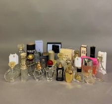 A selection of perfume bottles, some unusual, some boxes, to include Anna Sui, Guerlain, Givenchy,