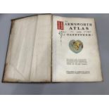 Harmsworth Atlas and Gazetteer, folio, quarter calf, 1 vol