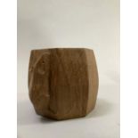 A Thompson of Kilburn 'Mouseman' oak napkin ring carved in high relief with a mouse, 5cm high