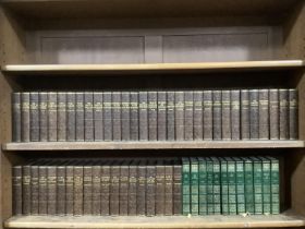 Fifty classic novels, uniform bound by Oldham Press Limited including Scott, Austen, Hawthorne