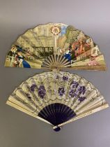 A good advertising fan for Louis Martin, the double paper leaf colourfully printed with modes of