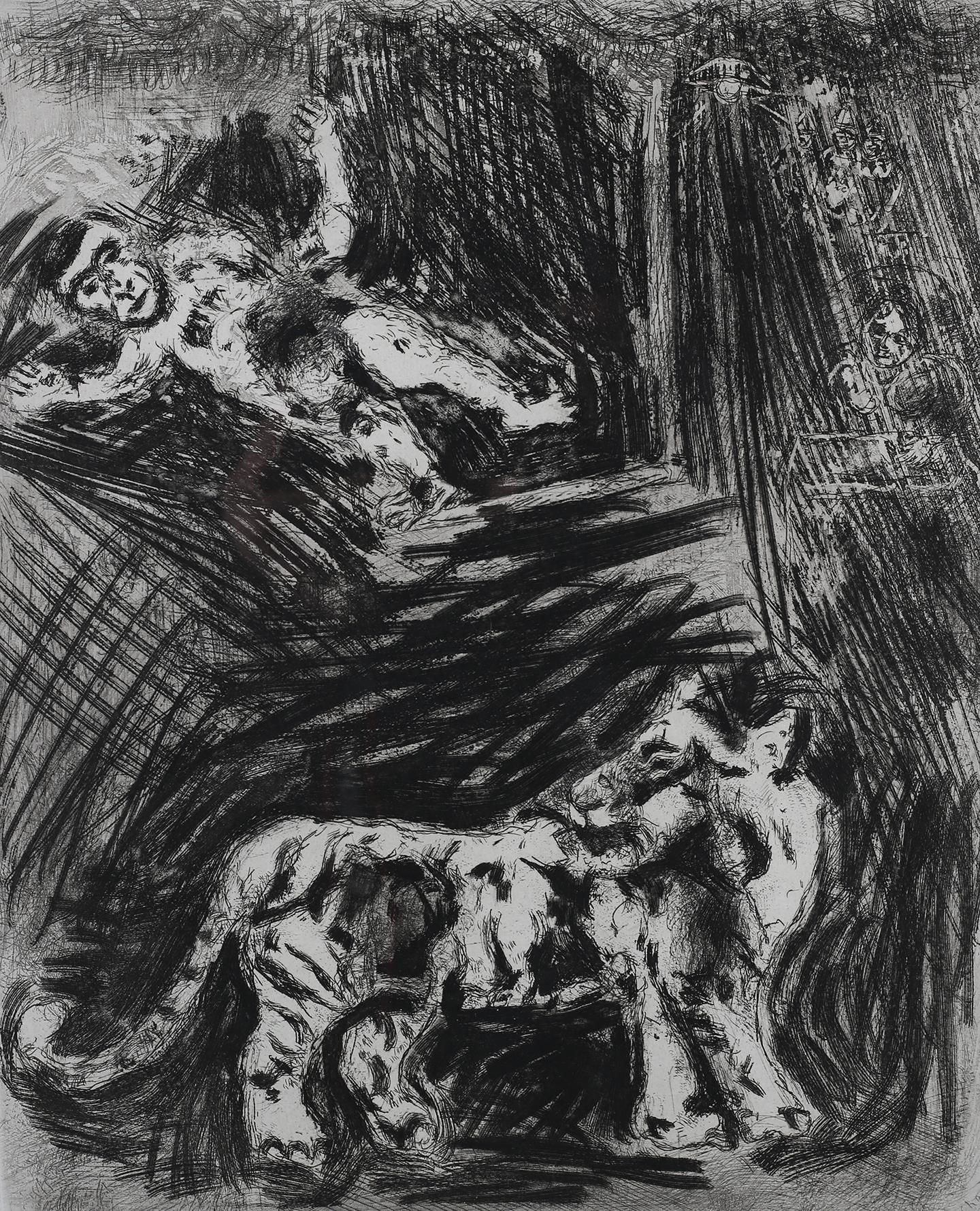 ARR By and After Marc Chagall (French 1887-1985), Les Singes et Le Leopard, from the Fables - Image 3 of 5