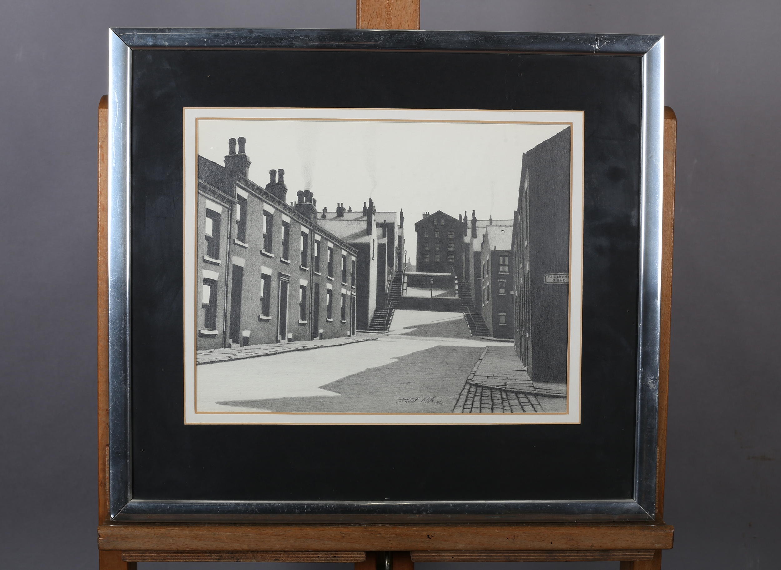 ARR Stuart Walton (1933-2017), view from Rillbank Road, Burley, terraced streets and steps, - Image 2 of 4