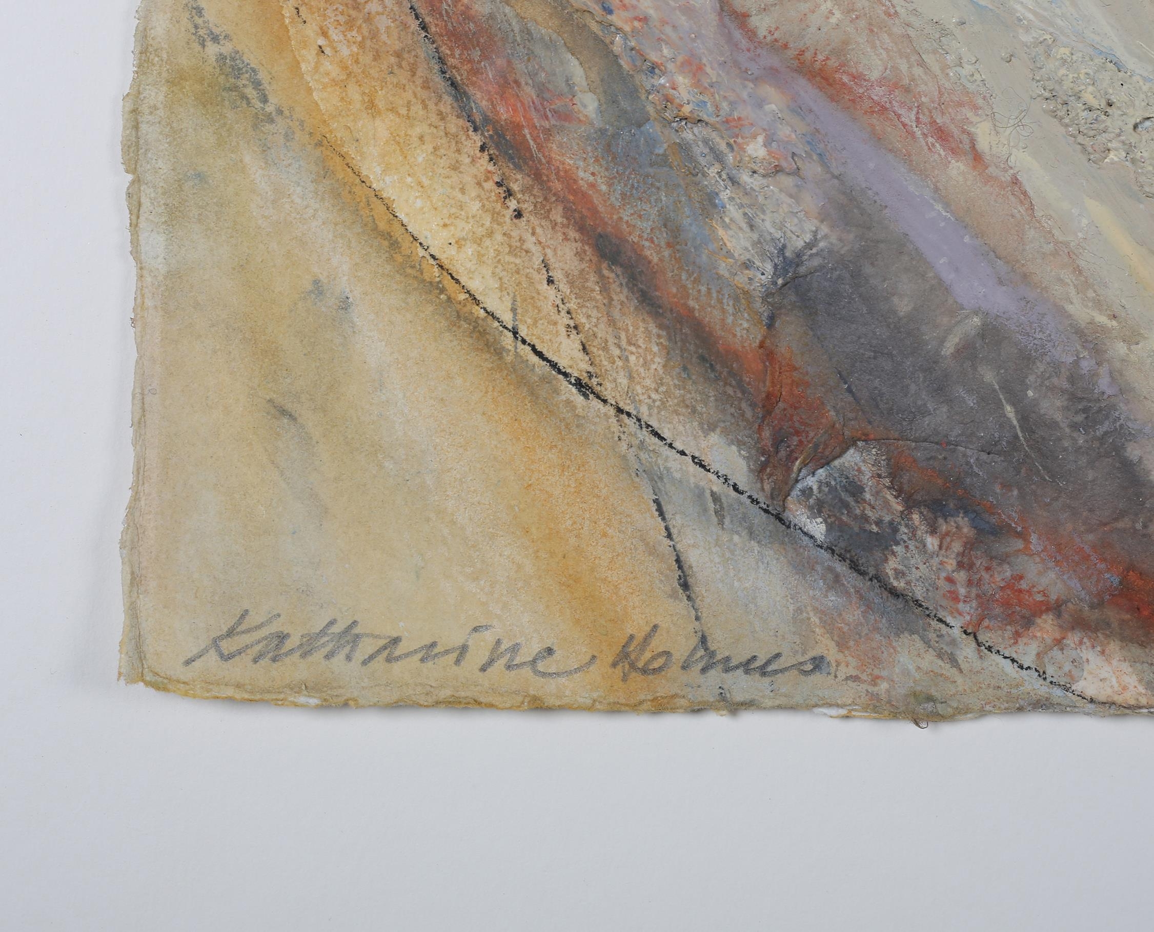 ARR Katherine Holmes (b.1962), Dales Valley landscape, mixed media, signed to lower left, 37.5cm x - Image 4 of 5