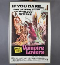 'The Vampire Lovers', vintage colour lithograph film poster, printed for American International