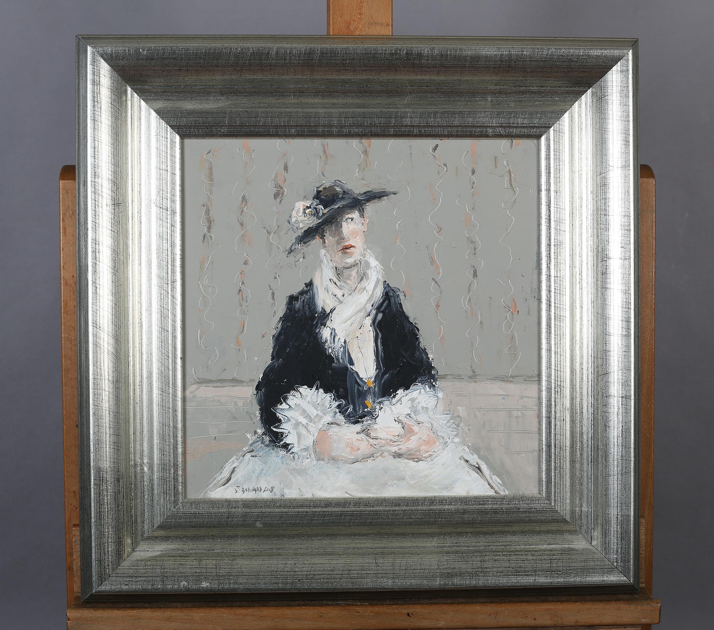 ARR Thomas Bossard (French b.1971), portrait of an actress in costume, three-quarter length, oil - Image 2 of 6