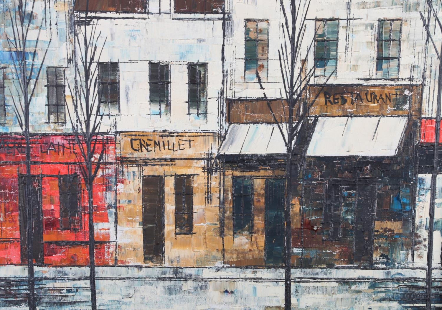 ARR Josep Maria Vayreda Canadell (Spanish 1932-2001), Paris, street scene with winter trees, oil - Image 2 of 6