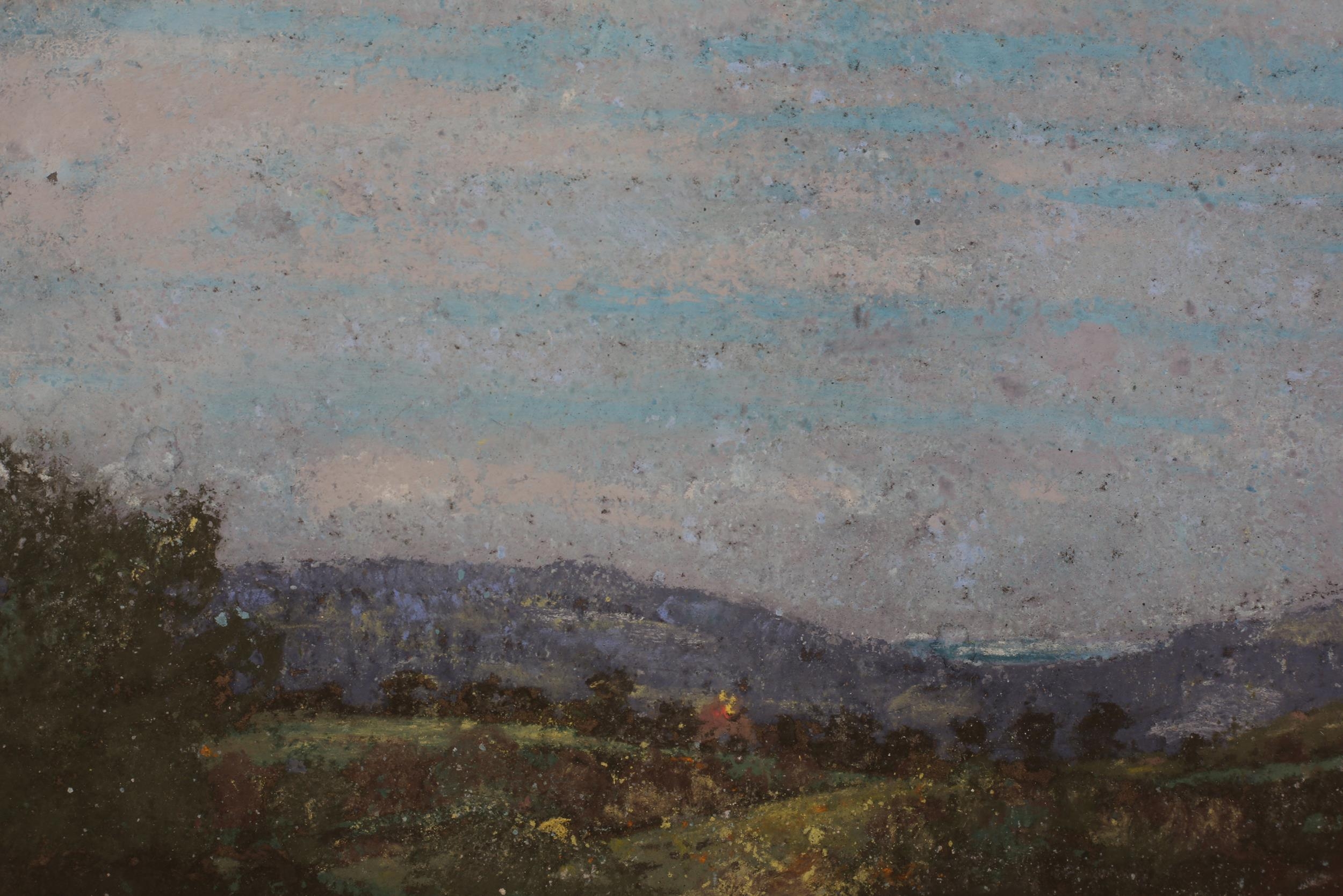 ARR Rudolf Helmut Sauter RI, RBA (1895-1977), Rural landscape under blue skies, pastel, initialled - Image 3 of 4