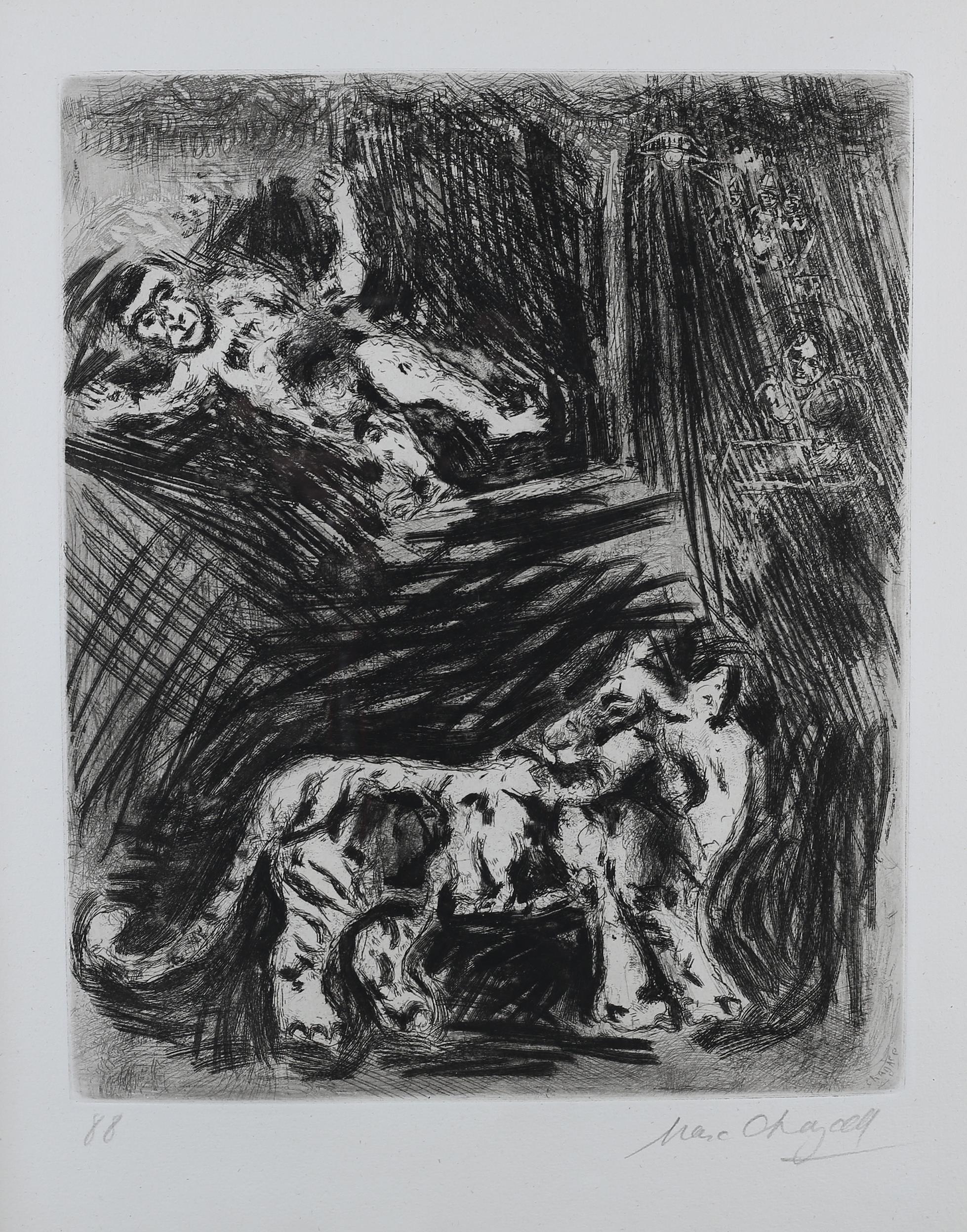 ARR By and After Marc Chagall (French 1887-1985), Les Singes et Le Leopard, from the Fables - Image 2 of 5