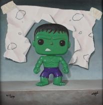 ARR Nigel Humphries (Contemporary), The Hulk -'Don't Make Me Angry', canvas giclée on board,