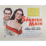 'The Spanish Main', vintage colour film poster, RKO Radio, printed by Stafford & Co Ltd, Nottingham,
