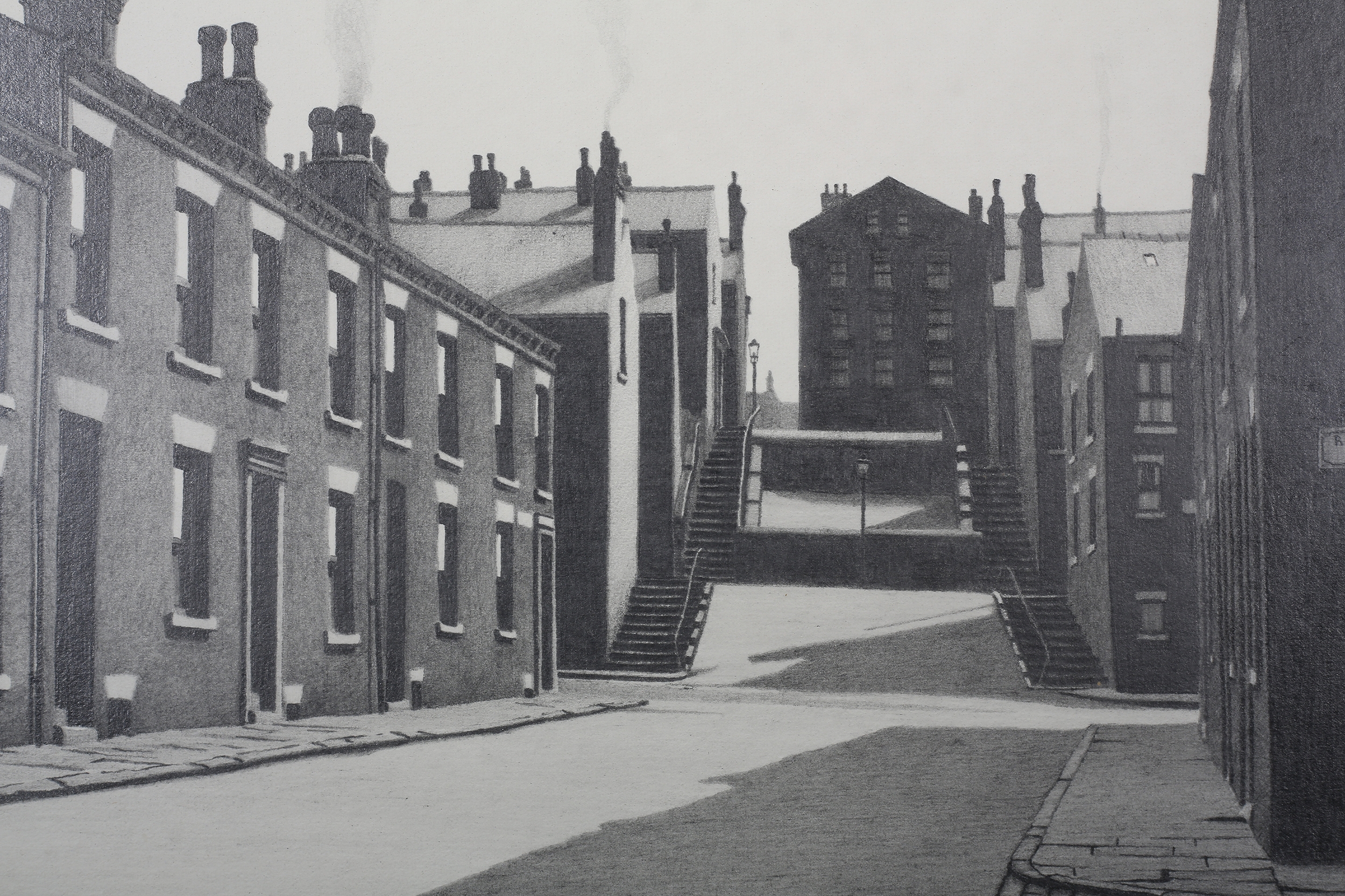 ARR Stuart Walton (1933-2017), view from Rillbank Road, Burley, terraced streets and steps, - Image 3 of 4