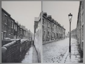 ARR By and after Stuart Walton (1933-2017), Bradford street scenes with terraced houses and