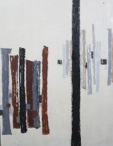 ARR Druie Bowett (1924-1998), Interval, abstract, oil on canvas, signed and (19)64 to lower left,