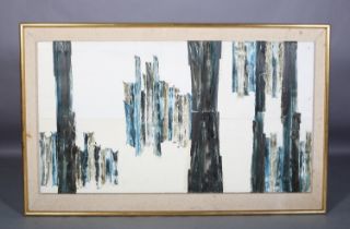 ARR Druie Bowett (1924-1998), Ontract, abstract reflections, oil on canvas, incised signature and