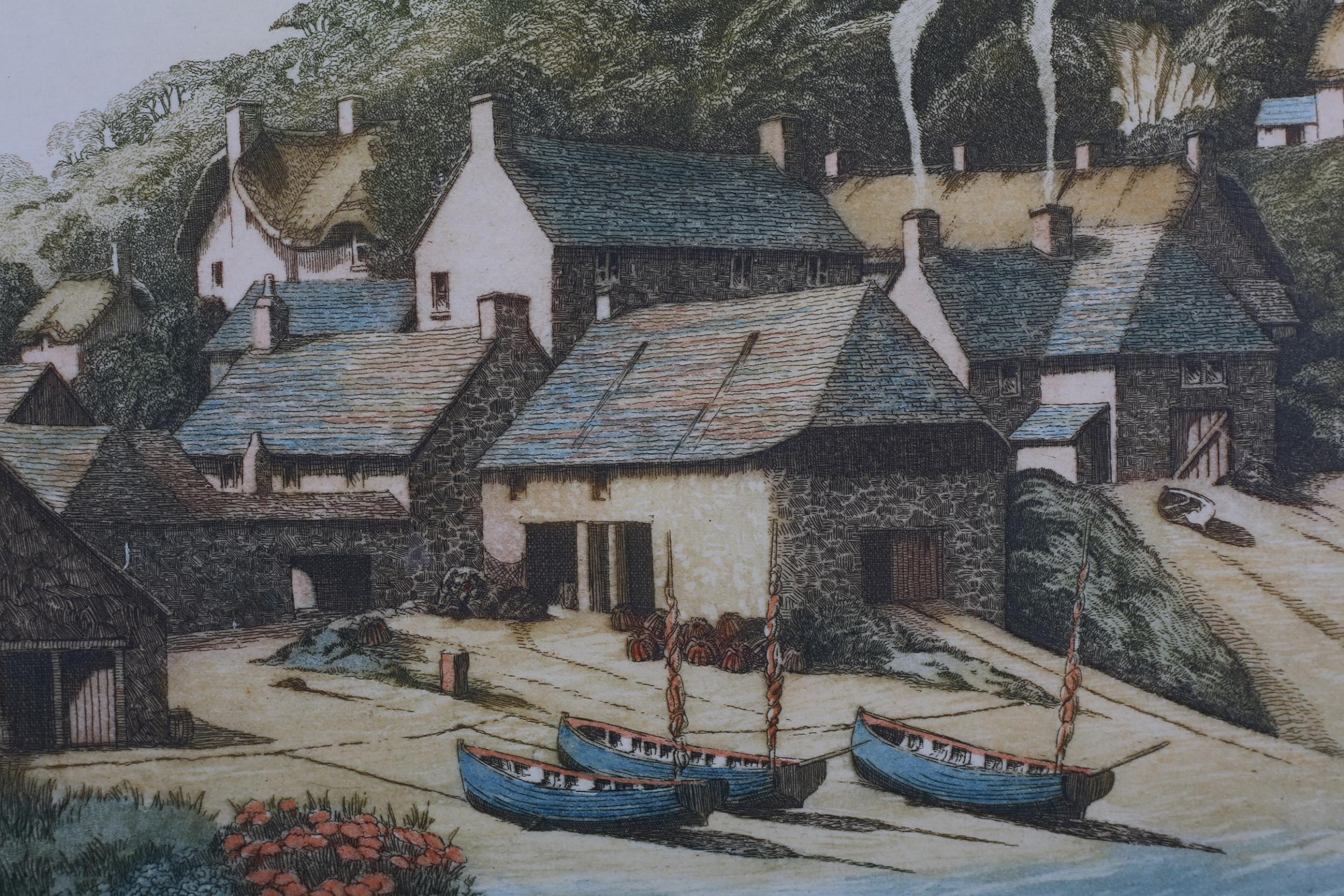 ARR By and After Alice Barnwell (1910-1980), Cadgwith Cornwall, colour etching, signed and titled in - Image 3 of 4