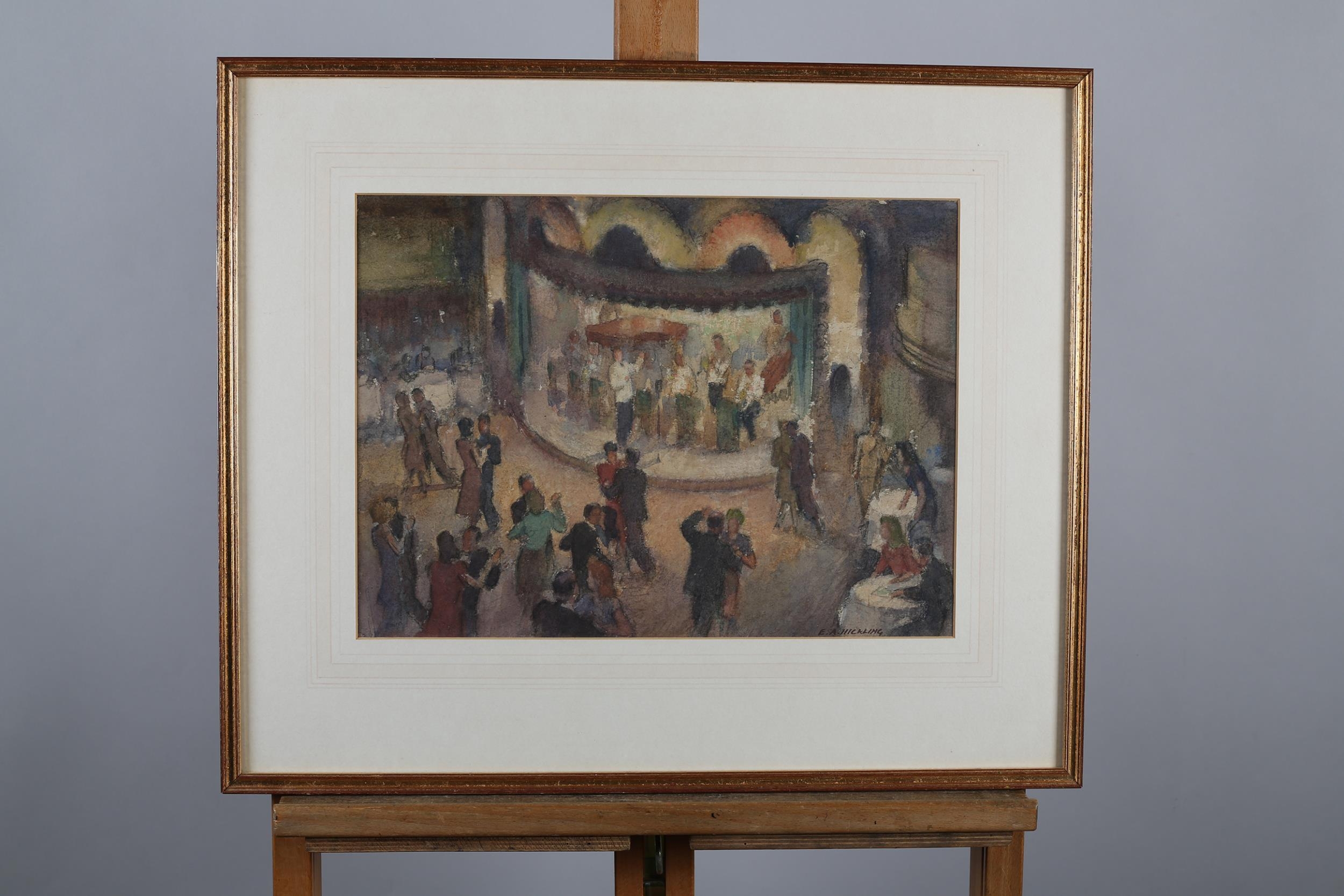 ARR Ernest Albert Hickling (1913-1998), The Dance, watercolour with scratching out, signed to - Image 2 of 5