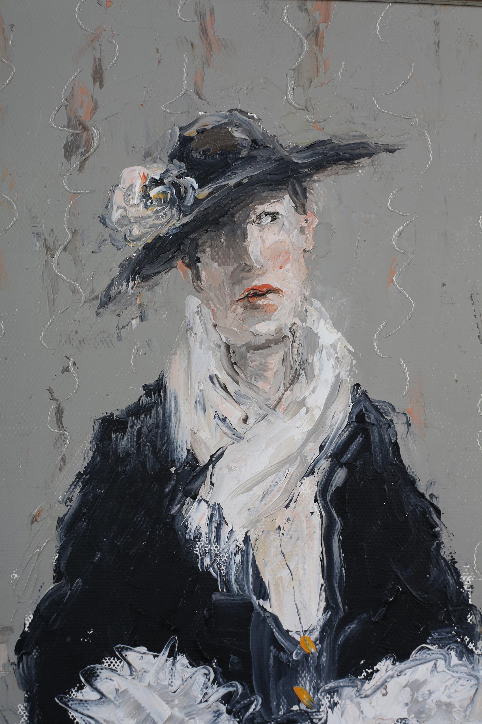 ARR Thomas Bossard (French b.1971), portrait of an actress in costume, three-quarter length, oil - Image 3 of 6