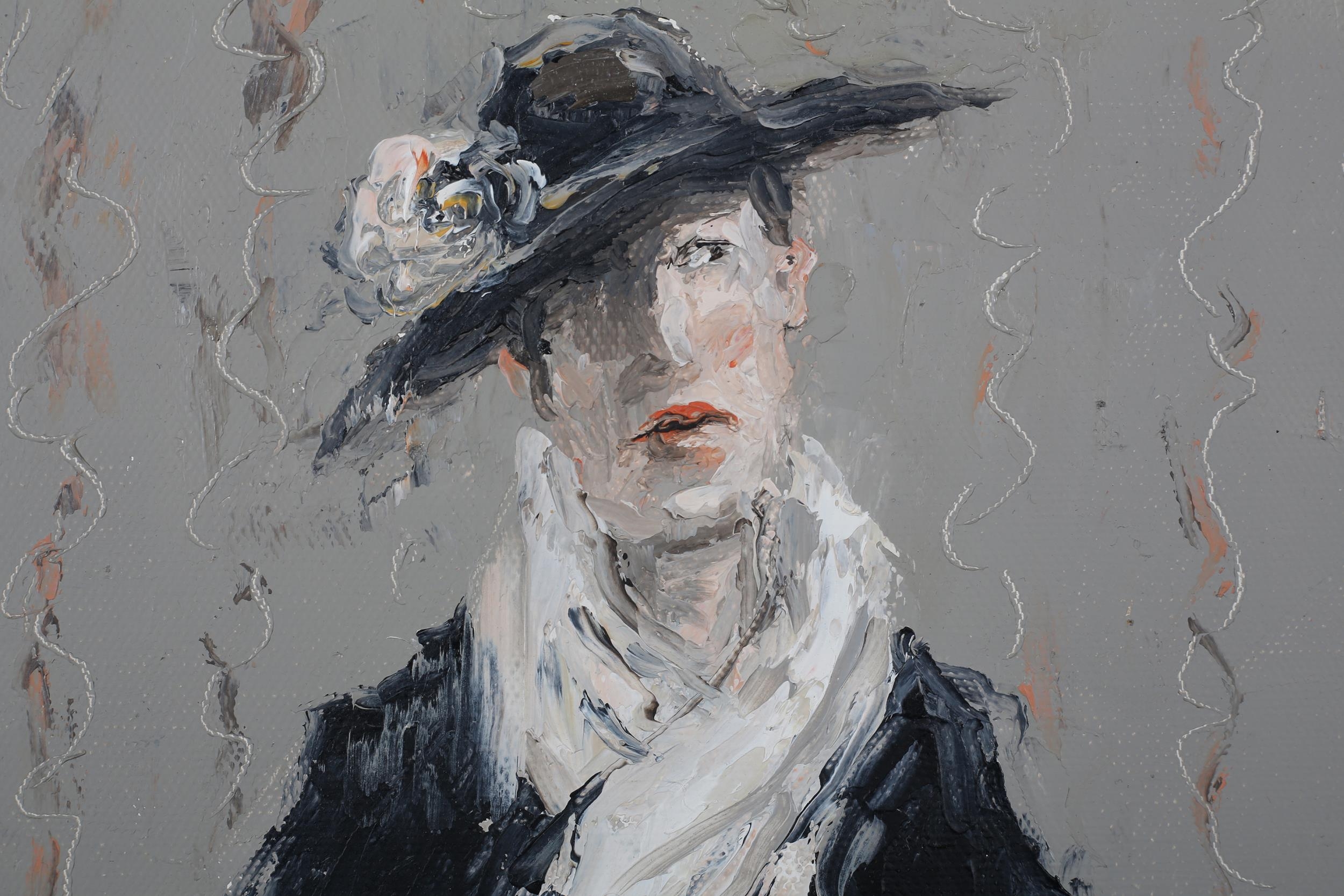 ARR Thomas Bossard (French b.1971), portrait of an actress in costume, three-quarter length, oil - Image 5 of 6