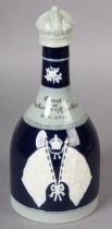 A COPELAND LATE SPODE WHISKY DECANTER, commemorating the Coronation of King George V and Queen