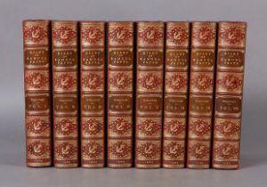 BINDINGS - THE DIARY OF SAMUEL PEPYS, in eight vols, edited Henry B Wheatley, pub. George Bell &