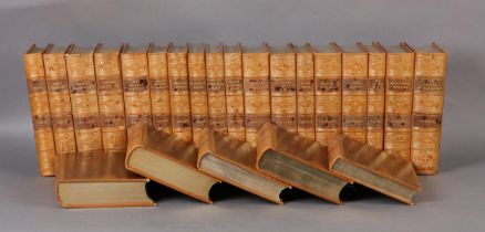 BINDINGS - WORKS OF CHARLES, DICKENS, The Fireside Dickens, complete edition in twenty-two volumes