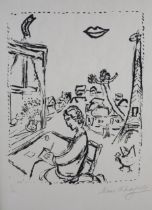 ARR BY AND AFTER MARC CHAGALL (FRENCH 1887-1985), La Ville, Vole, Plate XVI, from the Poemes series,