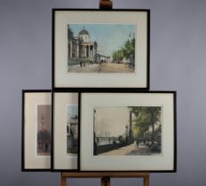 BY AND AFTER EDWARD KING, A set of four views of London - Victoria Embankment, The National Gallery,