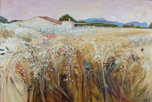 ARR Penny McLean (Contemporary), Majorcan Finca, oil on canvas, signed to lower right, title and