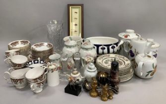 Quantity of china comprising Royal Crown Derby unfinished Imari, Colclough gilt and red tea service,