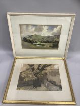 J.W.Prior, Yorkshire Dales, watercolour on paper signed bottom right 19cm x 28cm and another