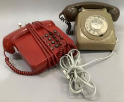 Two vintage telephones