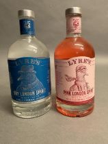 NON ALCOHOLIC SPIRIT 2 bottles, Lyre's Dry London Spirit 1 Bottle 70cl, Lyre's Pink London Spirit