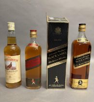 JOHNNIE WALKER RED LABEL blended Scotch Whisky 1 bottle 40% (level mid shoulder) JOHNNIE WALKER