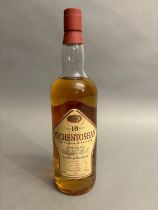 AUCHENTOSHAN Lowland Malt Whisky 10 years old Triple Distilled, 1 Litre 43% Stopper Cork Tin Foil (