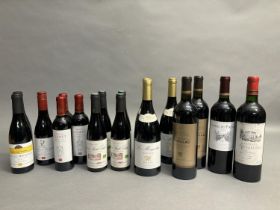 MIXED LOT OF FRENCH WINES, some in 1/2 bottles, half bottles chateau St Esteve Cotes du Rhone