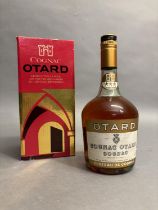 OTARD *** COGNAC Chateau de Cognac, 1 Bottle in gift box, c 1970's, screwcap, level top shoulder