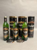 GLENDFIDDICH SPECIAL RESERVE Malt Whisky 12 years old, 4 bottles 40%, 3 in gift tins (damaged),