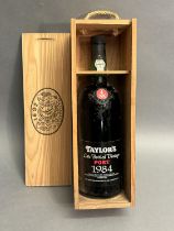 TAYLOR'S LATE BOTTLED VINTAGE PORT 1984 1 150cl Magnum, wooden presentation Box