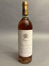 CHATEAU DE RAYNE VIGNEAU 1997, Cru Classe Sauternes, 1 bottle good level above bottom neck, good